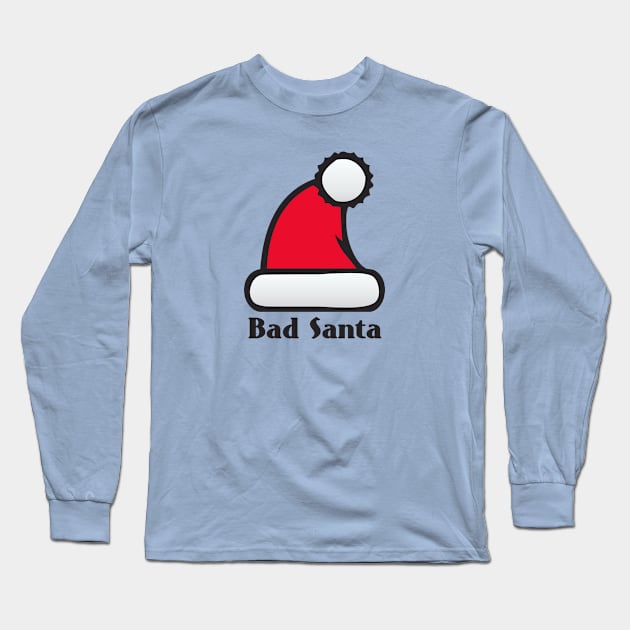 Bad Santa Long Sleeve T-Shirt by Dale Preston Design